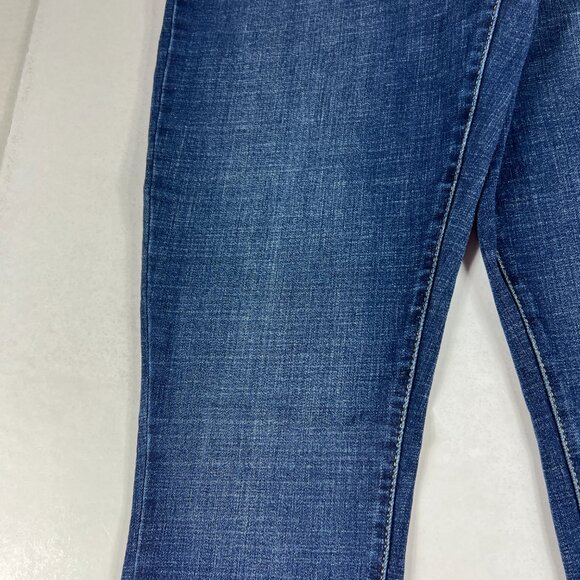 Levi's Jeans Women's 32 721 High Rise Skinny Fit Dark Blue Faded Stretch Denim - Picture 4 of 16